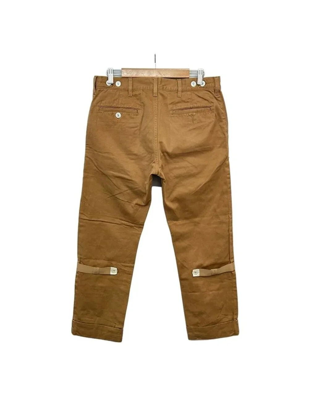 Gucci Pants S Light Brown Straight Chino Button Fly Cotton